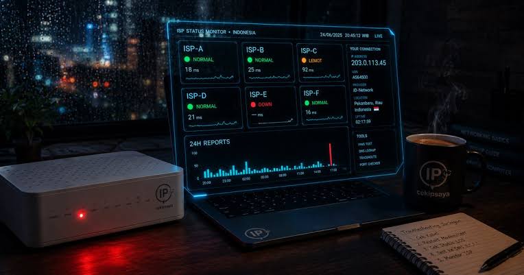Periksa Gangguan dari Penyedia Internet, Langkah Awal Saat Koneksi Bermasalah