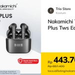 Nakamichi TW018ENC, TWS Terjangkau dengan Fitur Noise Cancelling dan Daya Tahan Lama